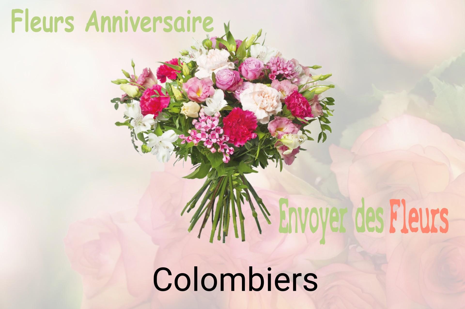Bouquet de fleurs d’anniversaire livré à Colombiers