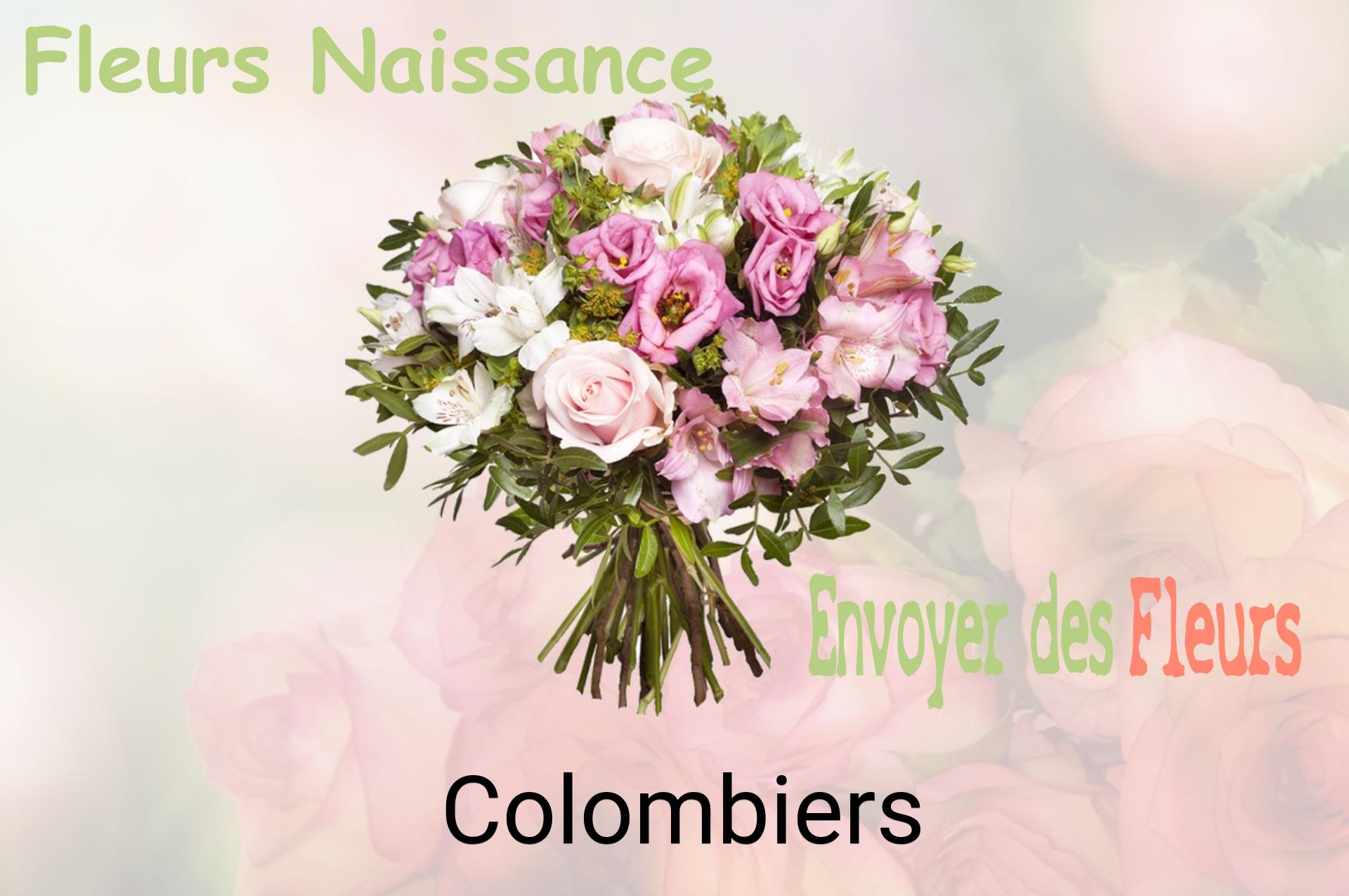 Bouquet de fleurs de naissance livré à Colombiers